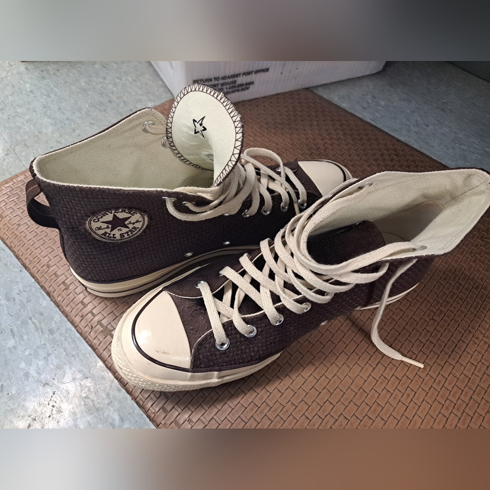 Men's Converse brown shoes size men's 11 - Picture 2 of 7